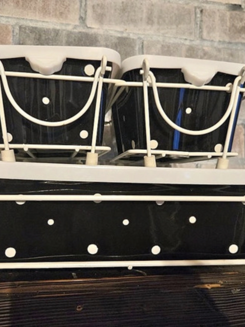 Temptations Black & White Polka Dot Fridgie Set